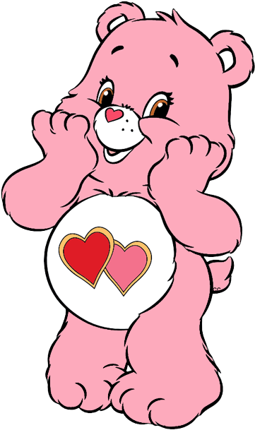 Caring Care Bears Andusins Clip Art Images Cartoon - Care Bears Love Alot Bear (372x618), Png Download