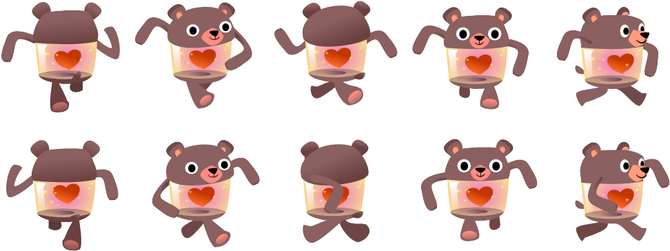 Black Heart Bear - Bear's Black Heart (1000x400), Png Download