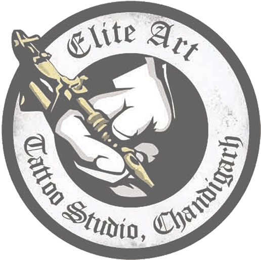 Elite Art Studio Logo-png - Logo For Tattoo Artist (555x555), Png Download