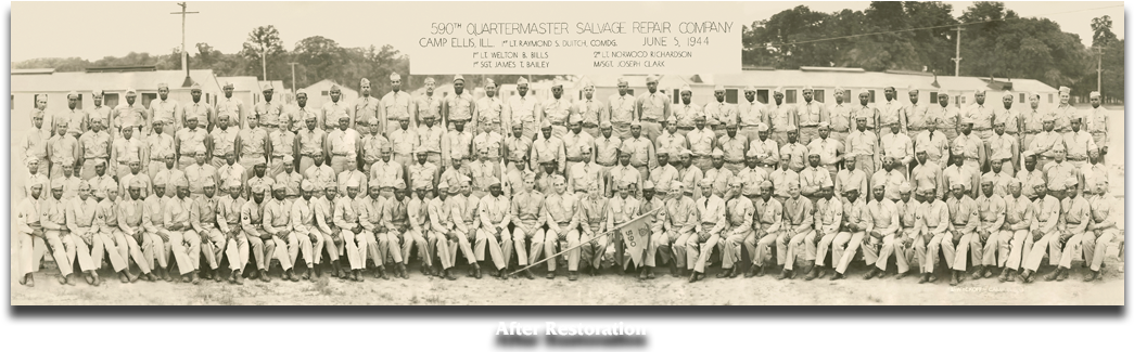 1944 Photo After Restoration - Photograph (1061x348), Png Download