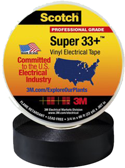 Super 33 All Weather Vinyl Electrical Tape - Scotch Super 33+ (600x598), Png Download