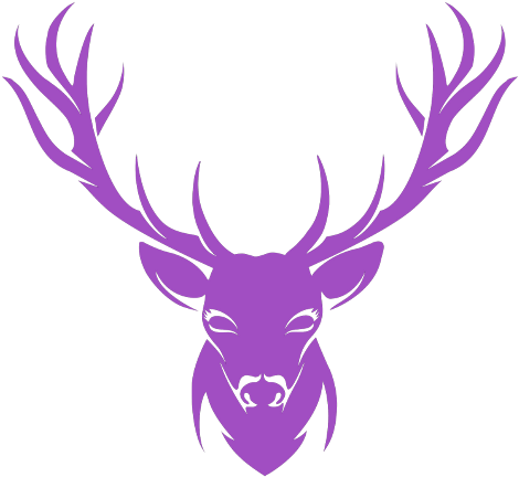 Elk Antlers Drawing (480x480), Png Download