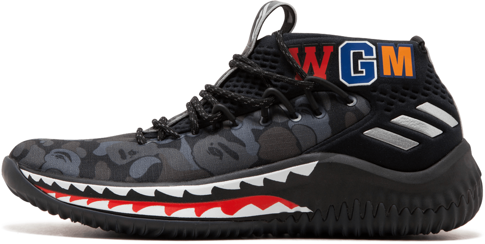 Damian Lillard Bape Shoes (1000x600), Png Download
