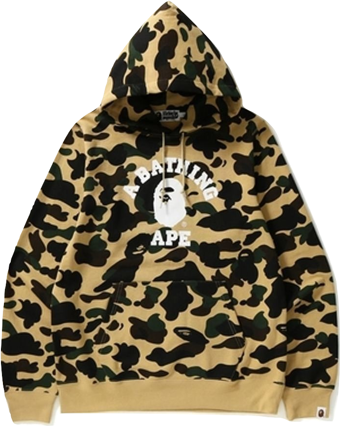 Bape 1st Camo College Ats Pullover Hoodie (922x922), Png Download