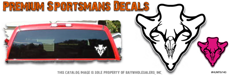 Arrow Head Deer Skull - Design With Vinyl A1-hnt1 248-51 Decor Item Outdoor (800x265), Png Download