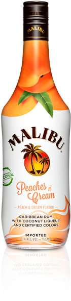 Malibu Peaches And Cream - Malibu Strawberry (500x640), Png Download