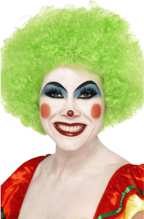 Smiffy's 70s Funky Afro Green Wig - Fancy Dress (1970s) (500x793), Png Download