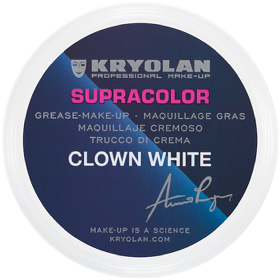 Kryolan 1082 Supracolor 2.5oz/80g (clown White) (1600x1600), Png Download