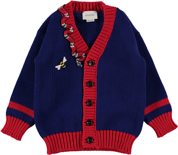 Picture Of Tiger & Snake Applique Knitted Cardigan - Cardigan (600x600), Png Download