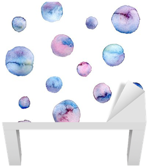 Aquarelle Circles In Pastel Colors - Watercolor Painting (400x400), Png Download