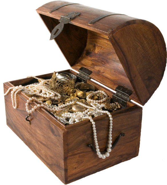 Treasure Chest Png - Pirate Party Treasure Chest (600x659), Png Download