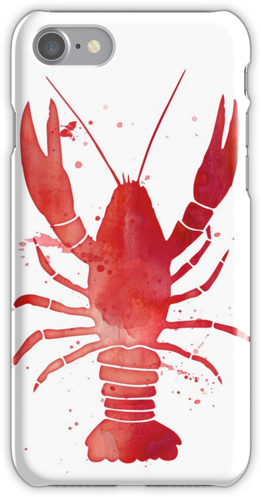 Watercolor Red Lobster Iphone 7 Snap Case - Phone Cases The 100 Bellarke (750x1000), Png Download