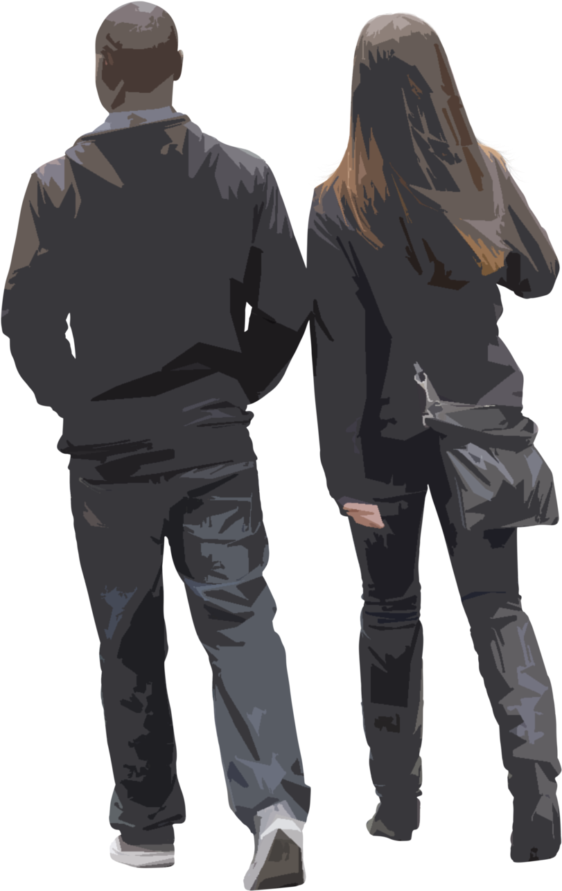 Ns 0010 - People Walking Png (1000x1490), Png Download