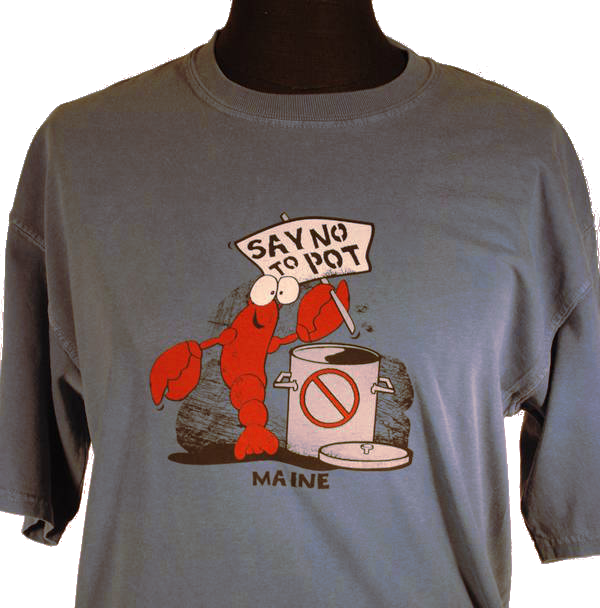 Chasing Tail Florida Lobster Short Sleeve T Shirt H - Lobster T Shirt Say No To Pot (600x608), Png Download