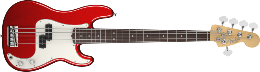 Fender American Standard Precision Bass V - Fender American Standard Precision Bass 5string (890x247), Png Download