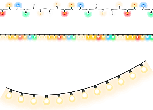 Luces Navideñas En - Guirnalda De Luces Png (530x410), Png Download