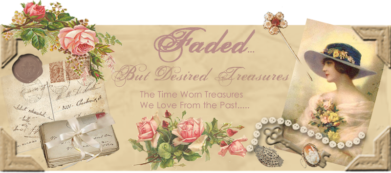 Faded But Desired Treasures - Victorian Rose Birthday Greeting Card (800x355), Png Download