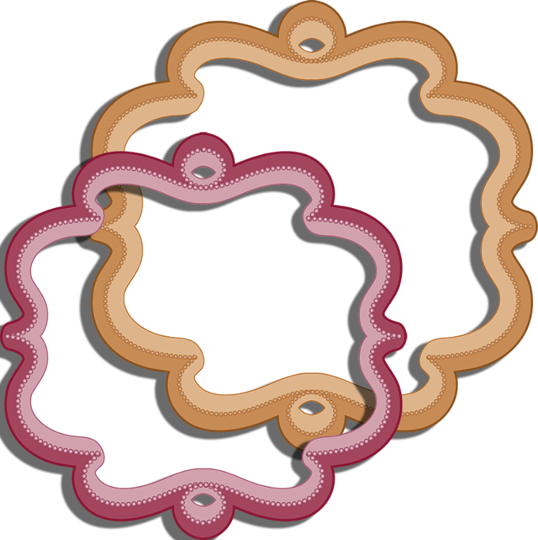 Vintage Digital Pearl Clipart Frames & Ribbons - Clip Art (756x758), Png Download