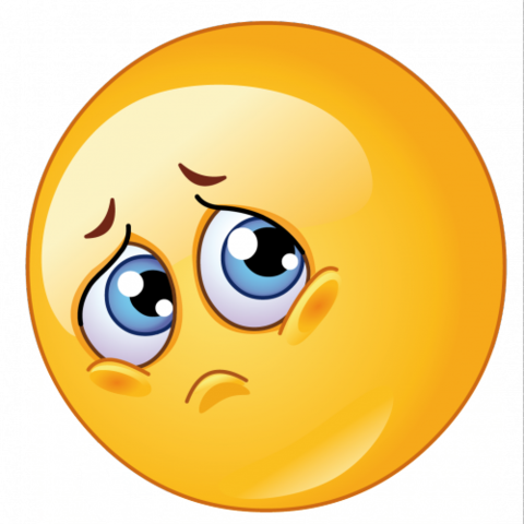 Sad Smiley Face (480x480), Png Download