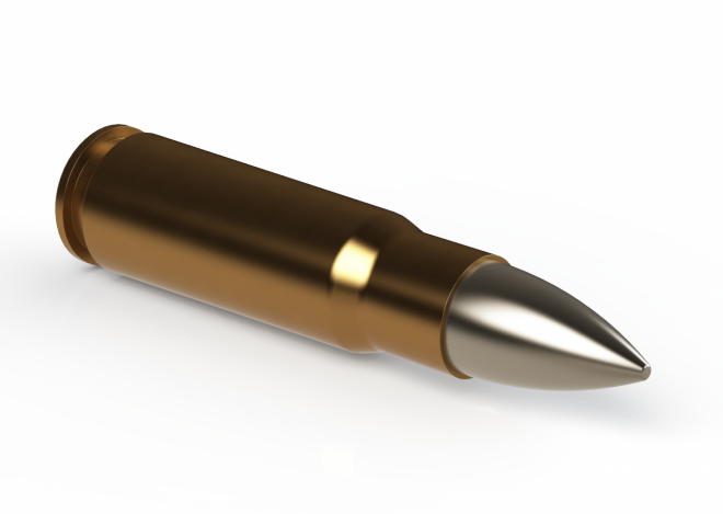 Modern Historical Personal Defense Weapon Calibers - Bullet (660x469), Png Download