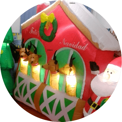 Figura Navideña Inflable De Santa Claus - Christmas Day (425x425), Png Download