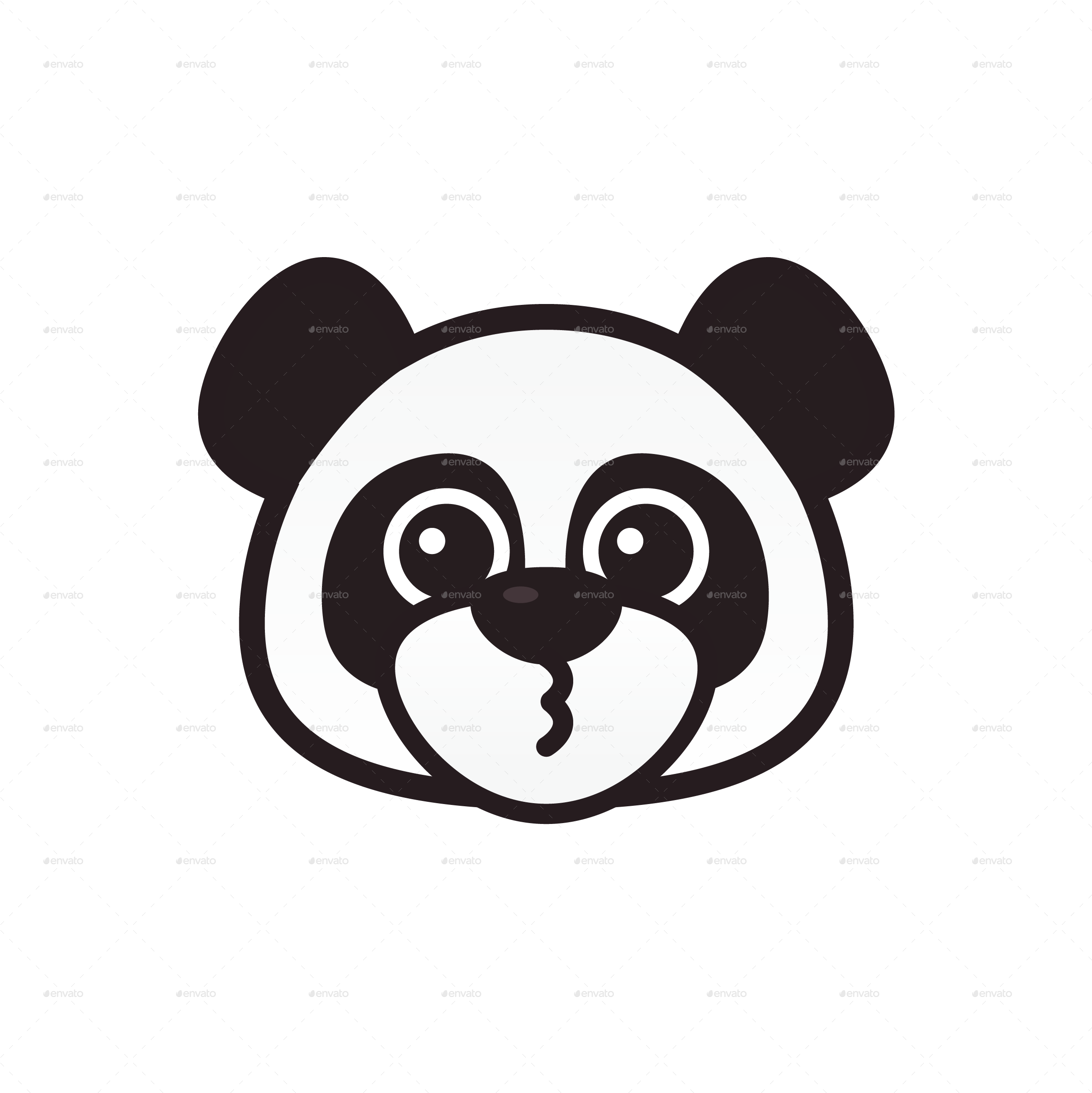 Emoticon-11 - Panda Emoji (2480x2480), Png Download