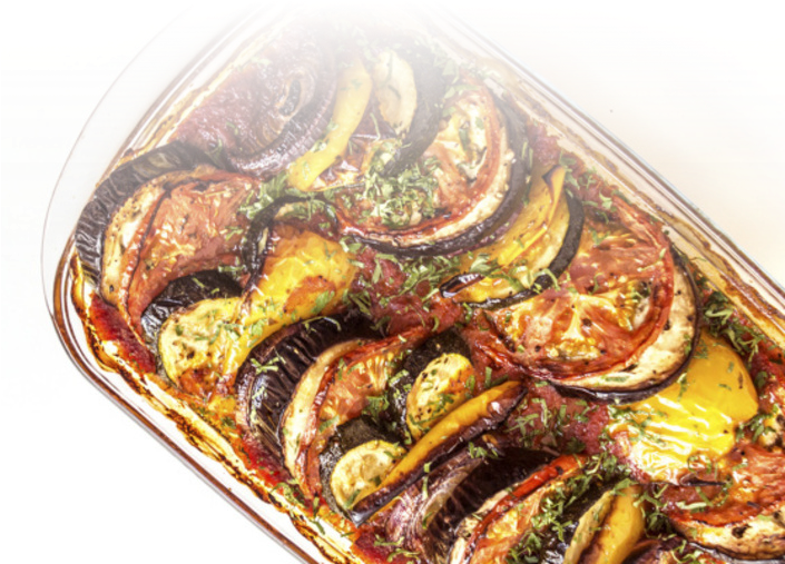 Rotatouiiie - Fried Aubergine (704x602), Png Download