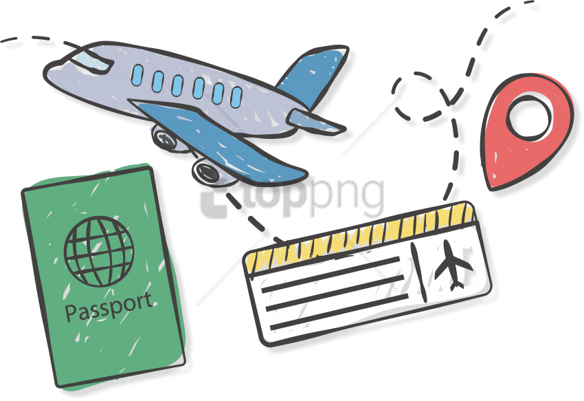 Free Png Travel Ticket Png Image With Transparent Background - Ticket Travel (850x583), Png Download