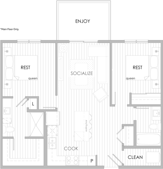 #111 - Archer Iv - Floor Plan (665x665), Png Download