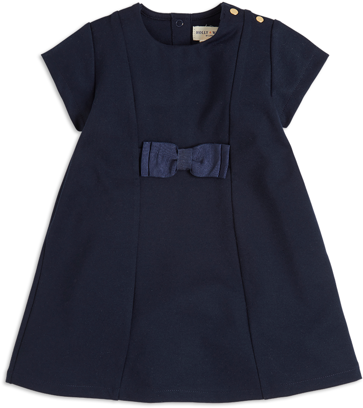 Dress With Bow Blue - Little Black Dress (888x888), Png Download