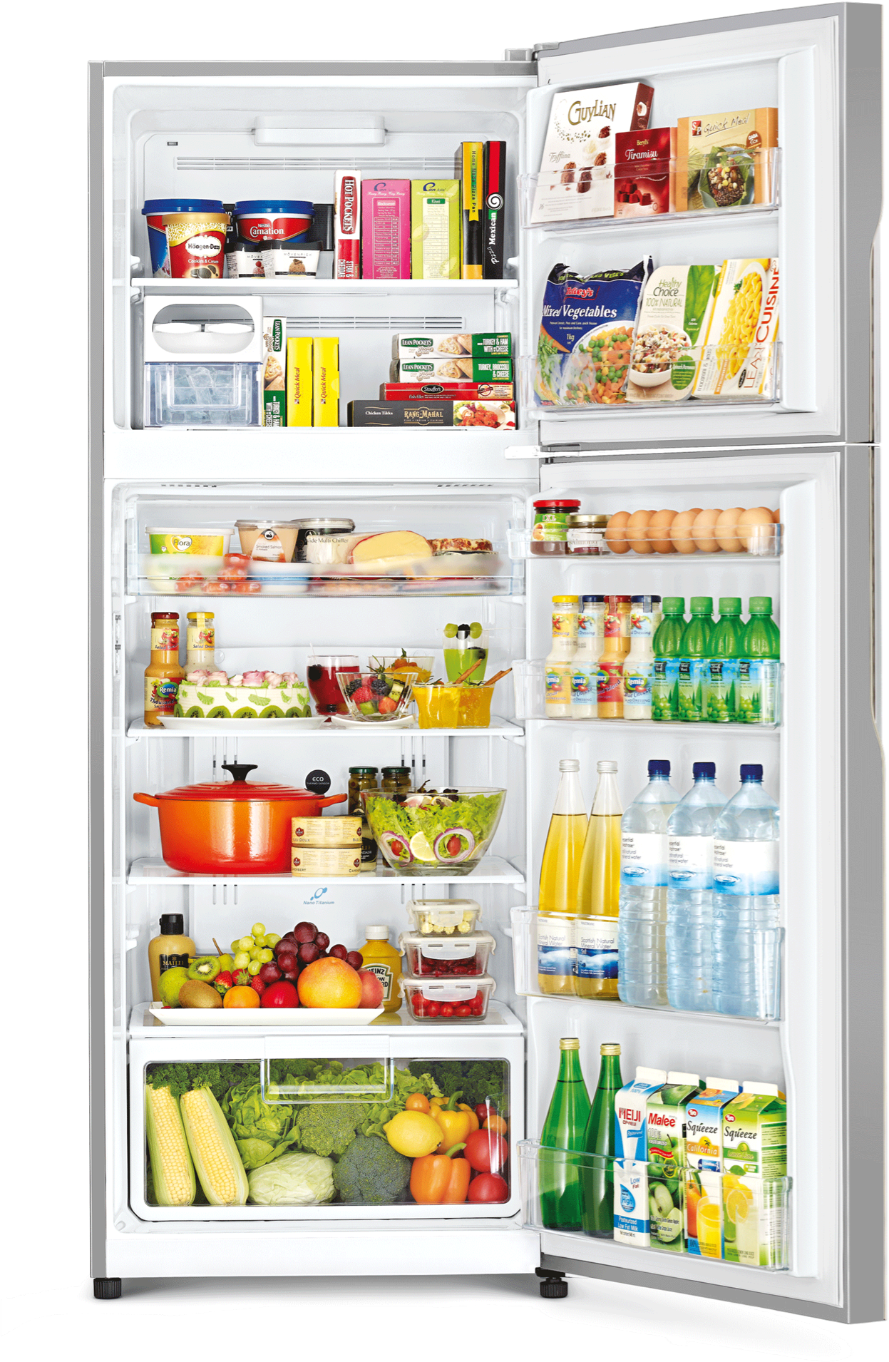 Hitachi Stylish Line Refrigerator Bd Transcom Digital - Hitachi Refrigerator R Vg490p3pb (1980x1980), Png Download