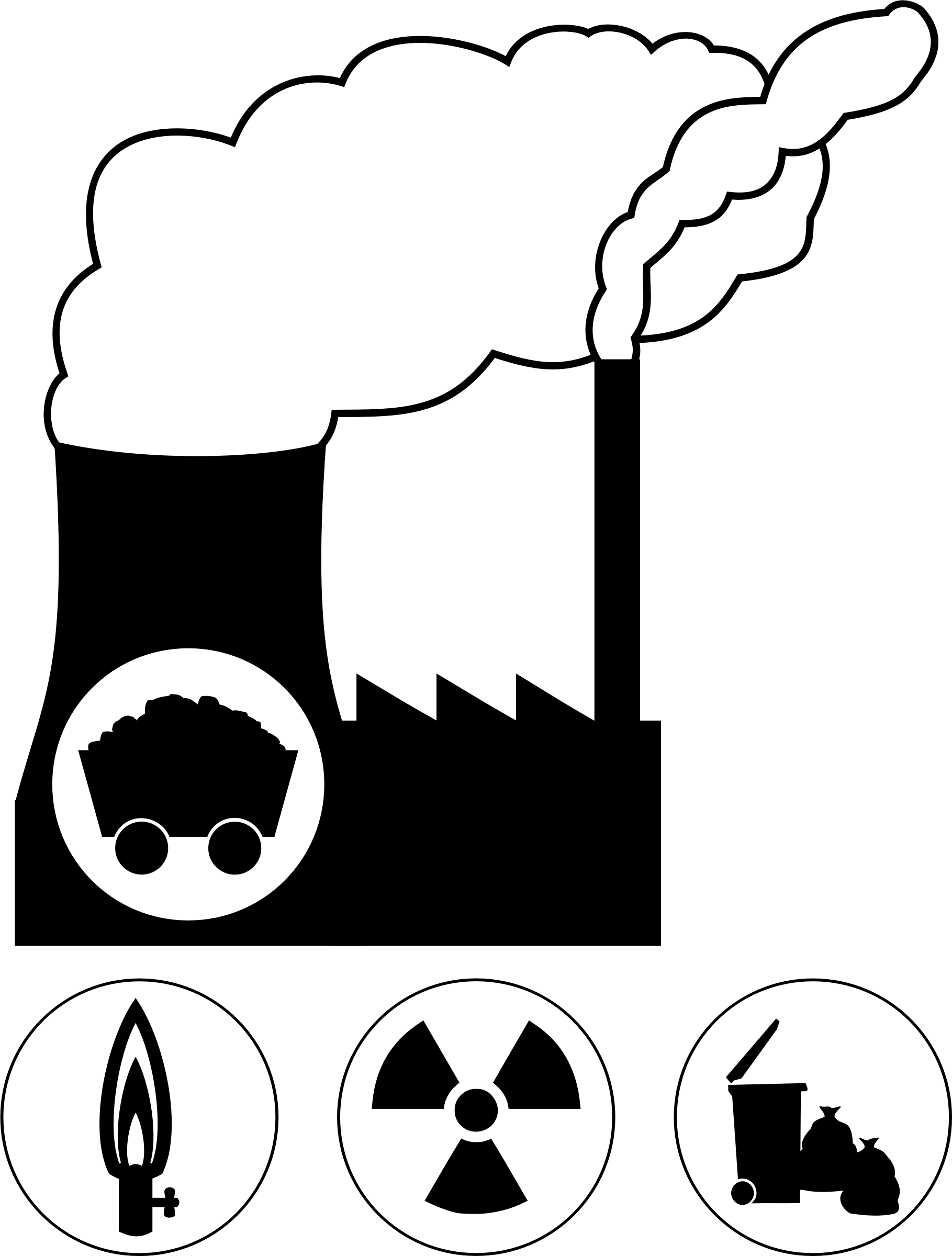 Image Download Coal Power - Coal Power Plant Icon (1819x2400), Png Download