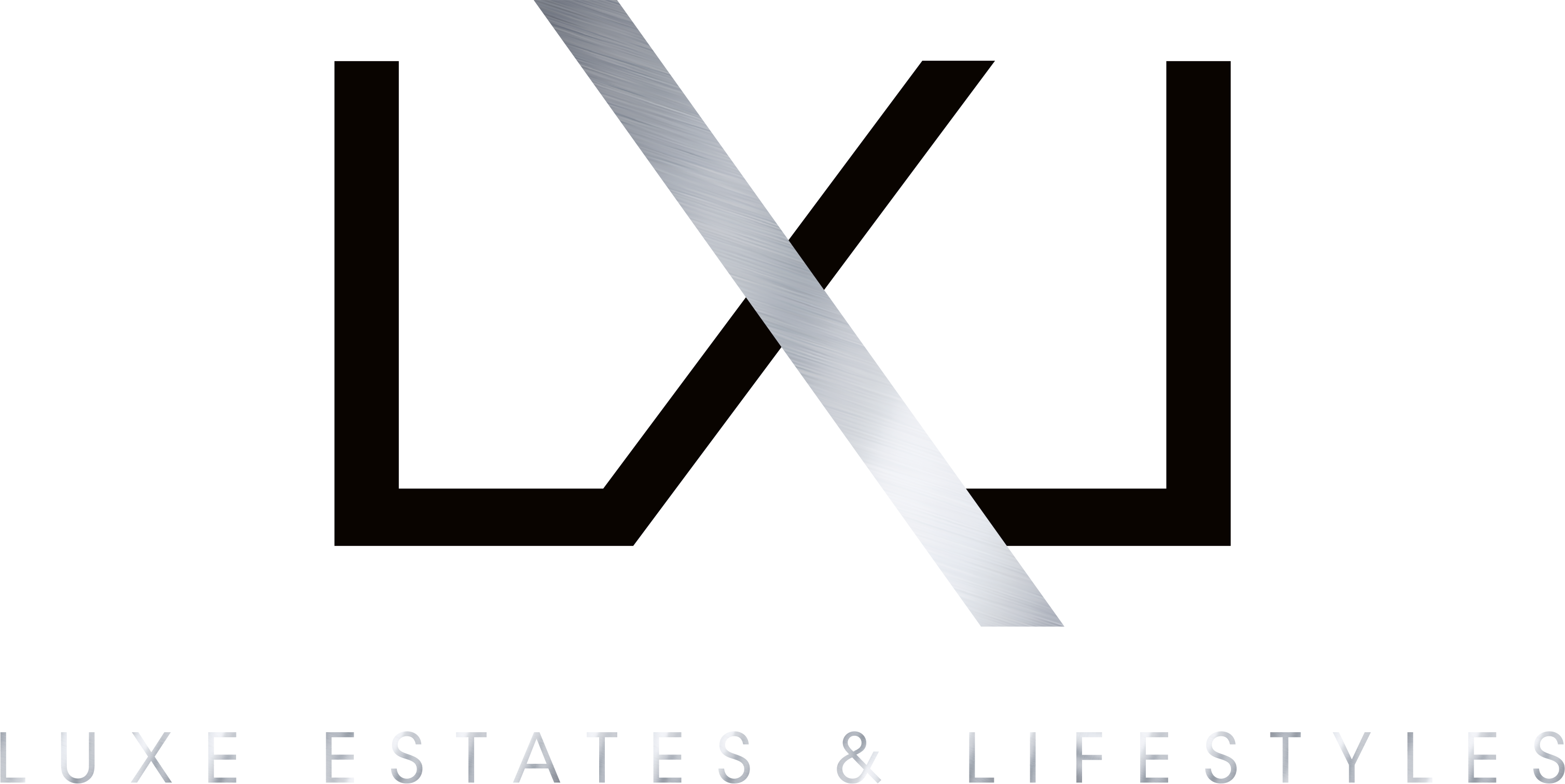 Zar Zanganeh Luxe Estates Lifestyles Logo - Black-and-white (3017x1512), Png Download