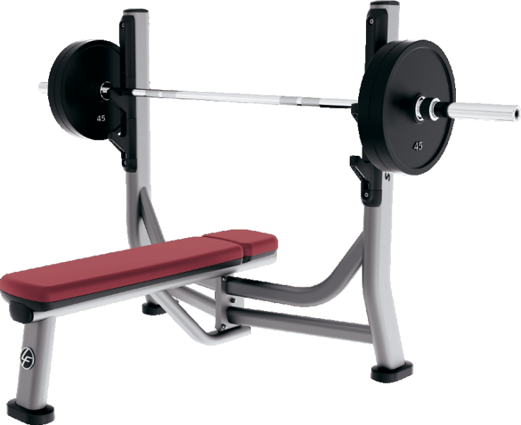 Olympic Flat Bench - Flat Bench Life Fitness (736x600), Png Download