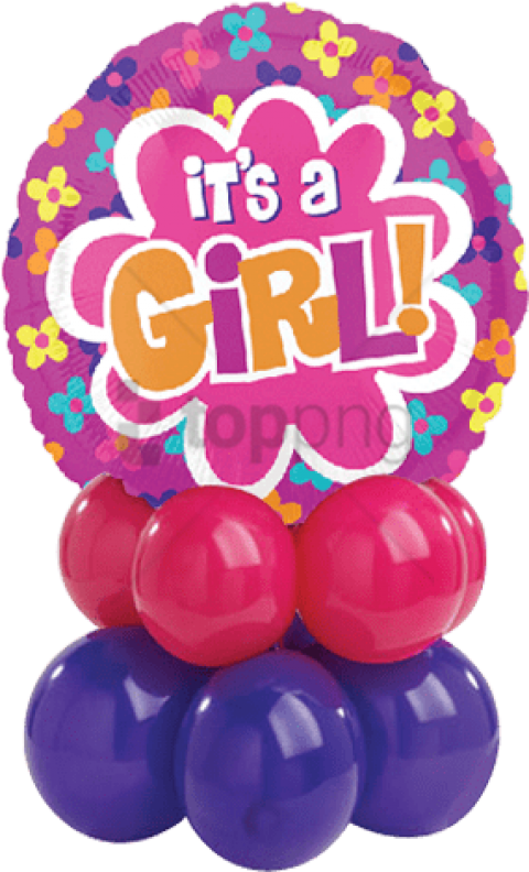 Free Png Pink Balloons Its A Girl Png Image With Transparent - Birthday Heart Balloon Png (480x792), Png Download