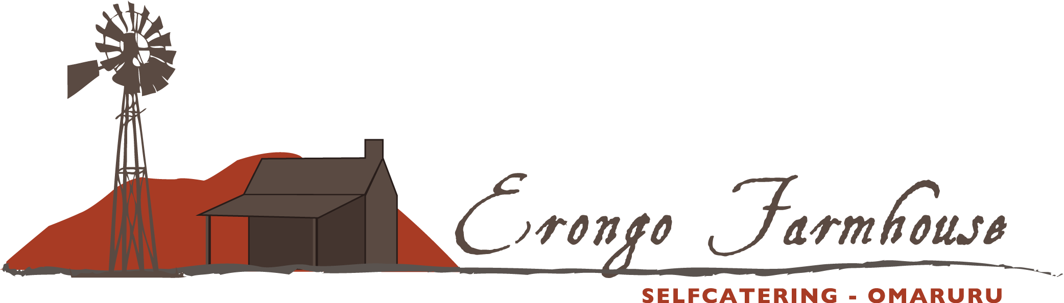 Erongo Farmhouse Logo - Calligraphy (2083x594), Png Download