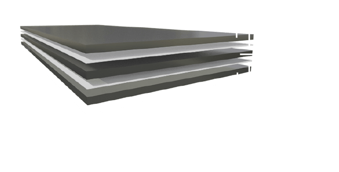 Triple Glazing Photovoltaic Glass - Plywood (1200x501), Png Download