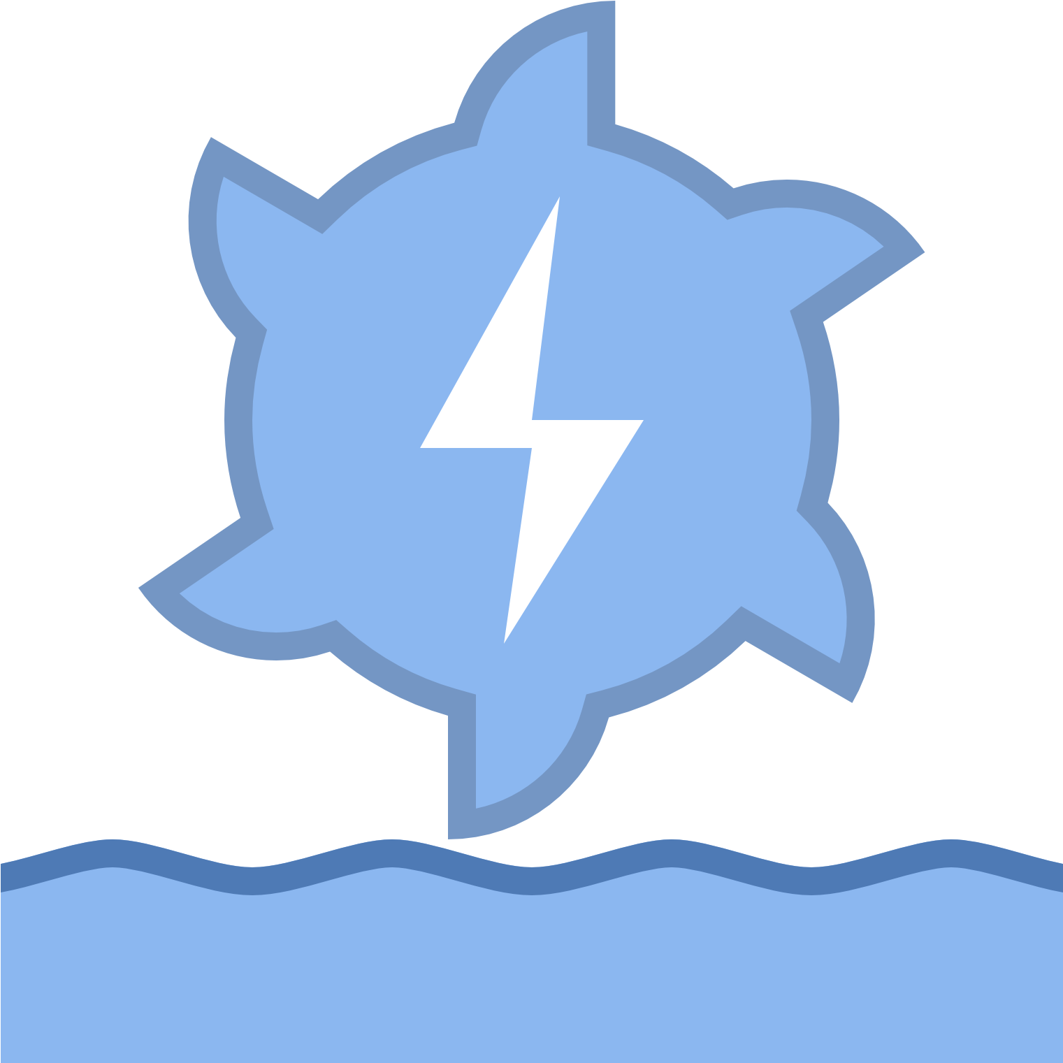 Hydroelectric Energy Icon (1600x1600), Png Download