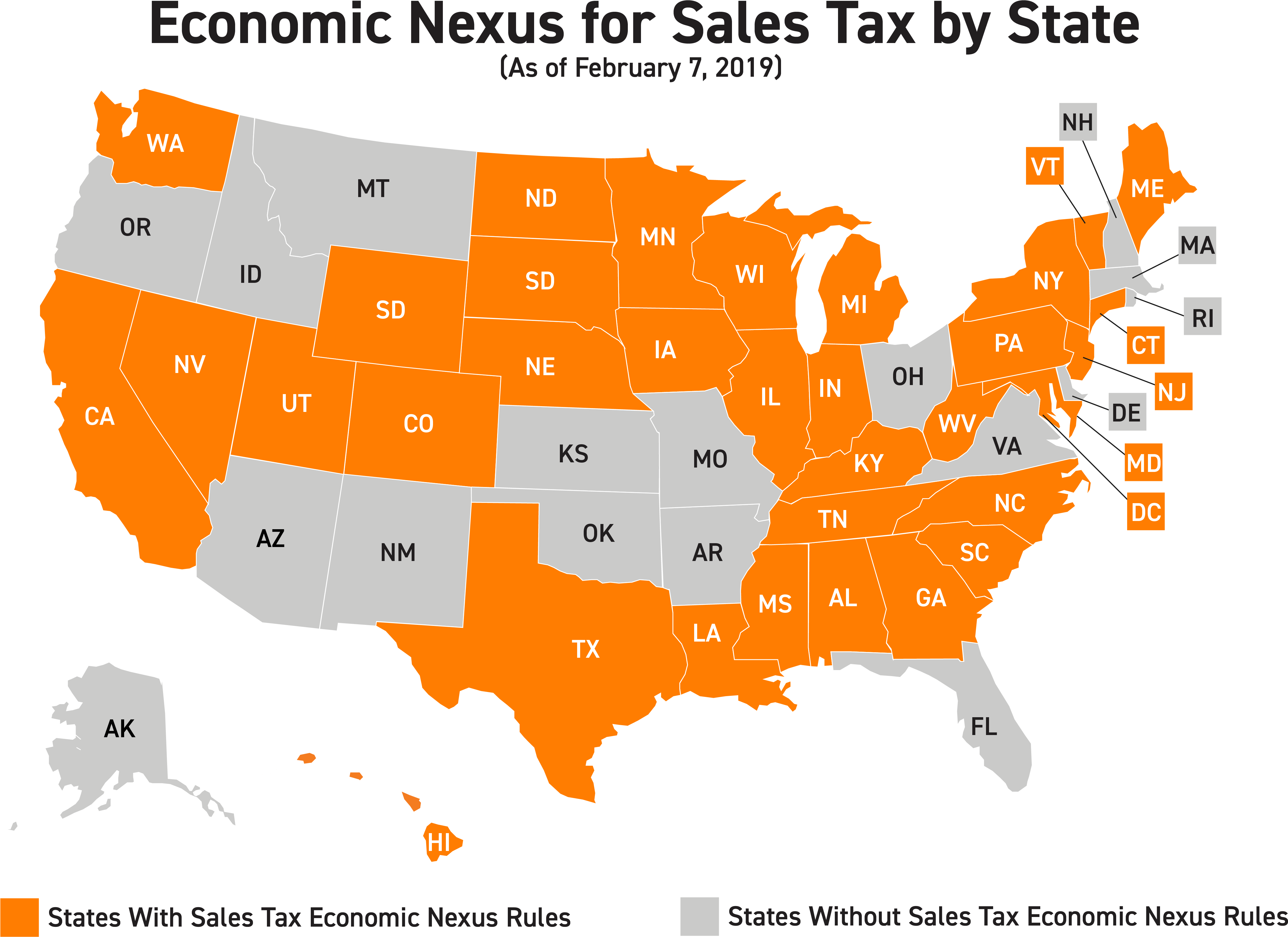 Out Of State Sales Tax Compliance Is A New Fact Of - Columbia United States (4930x3550), Png Download