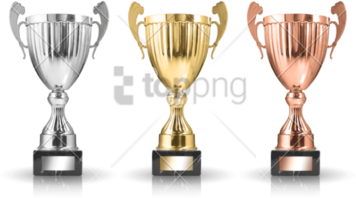 Free Png Gold Silver Bronze Trophy Png Png Image With - Gold And Silver Trophy (850x518), Png Download