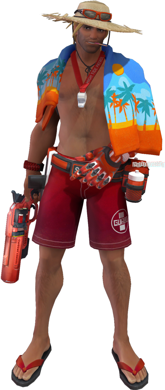 Overwatch Mccree Png - Barechested (618x1291), Png Download