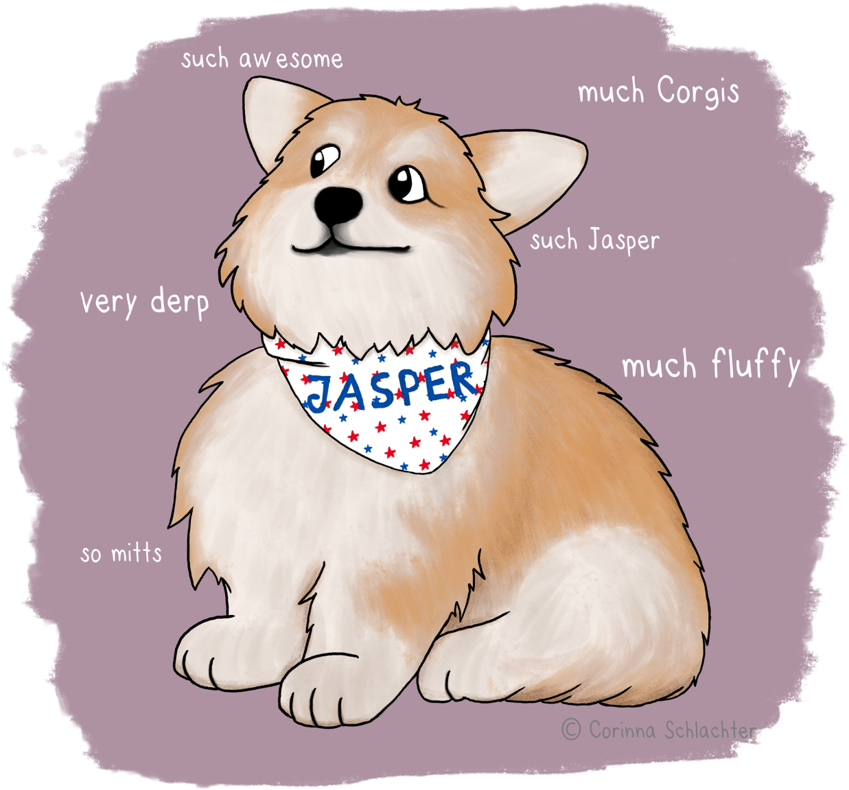 Corgi Doge - Pembroke Welsh Corgi (1280x1280), Png Download