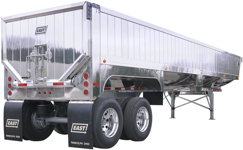 Landfill Drawing Semi Truck - East Trailers (1100x657), Png Download