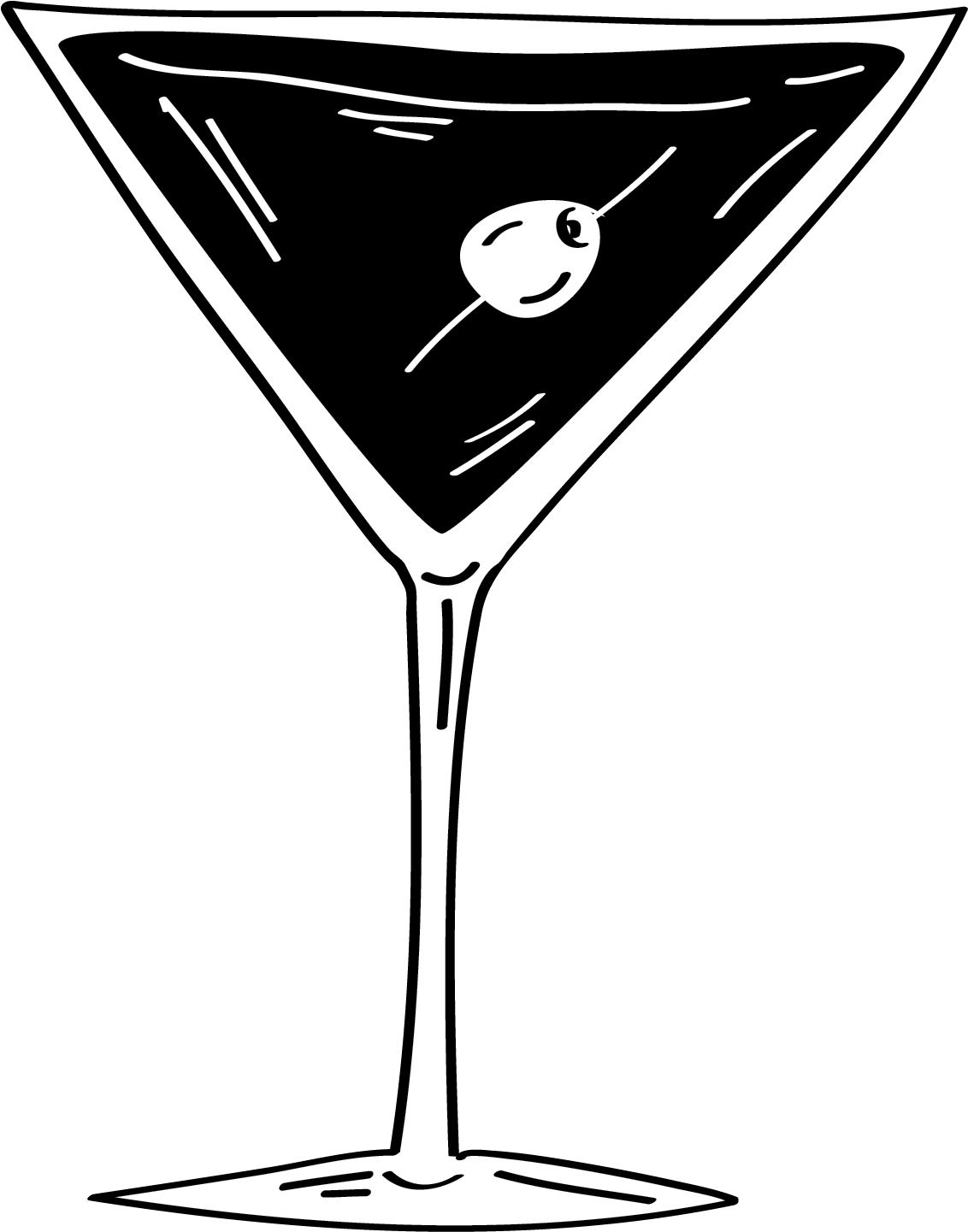 Cocktails - Martini Glass (1367x1676), Png Download