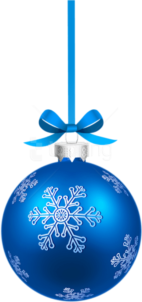 Christmas Snowflakes Png Transparent Background - Christmas Ball Blue Png (480x994), Png Download