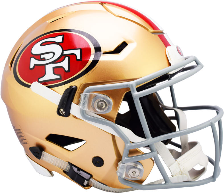 49ers Speedflex Helmet - San Francisco 49ers (800x684), Png Download