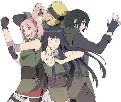 #anime #team7 #hinata #hyuga #naruto #uzumakinaruto - Naruto Sakura Sasuke Hinata (424x358), Png Download
