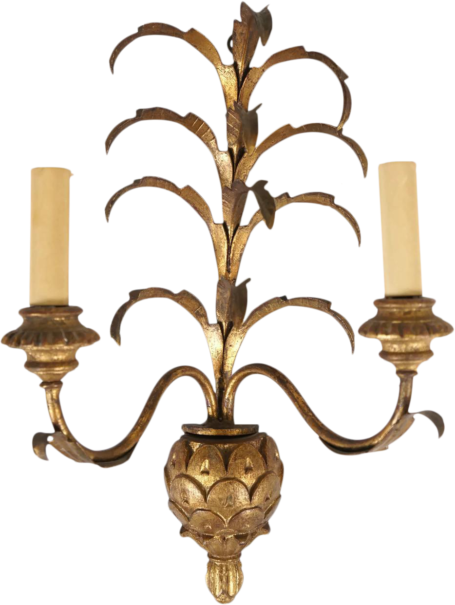 Pictures Gallery Of Adorable Pineapple Wall Sconce - Chandelier (1013x1600), Png Download