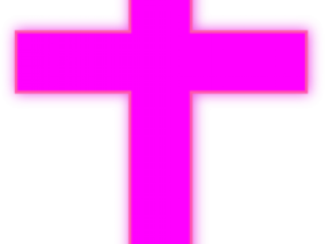 Cross Clipart Pink - Cross (640x480), Png Download