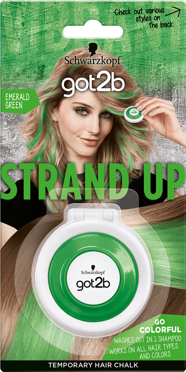 Got2b Color Com Strand Up Emerald Green - Got2b To Be Glückssträhne (970x1400), Png Download